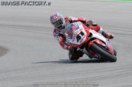 2010-06-26 Misano 2721 Carro - Superbike - Free Practice - Noriyuki Haga - Ducati 1098R